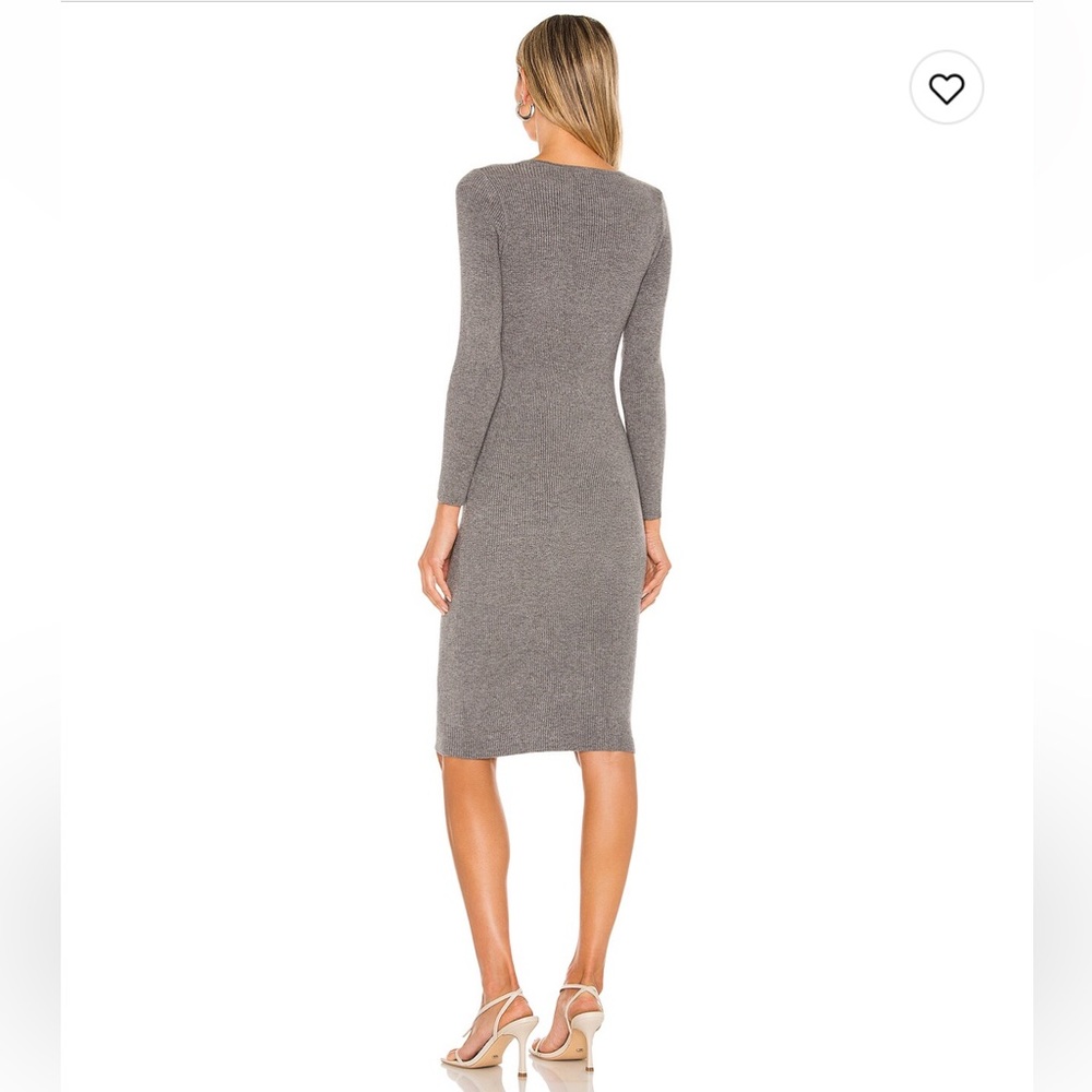 Revolve- All the Ways- McKena Midi Dress in Gray Size Large - Picture 3 of 9